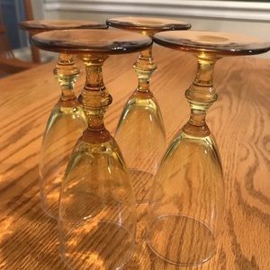 Vintage Slender Mini  Stemmed Wine Glasses